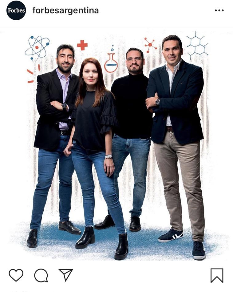 Equipo de Untech en la selección 30 Promesas de Forbes Argentina