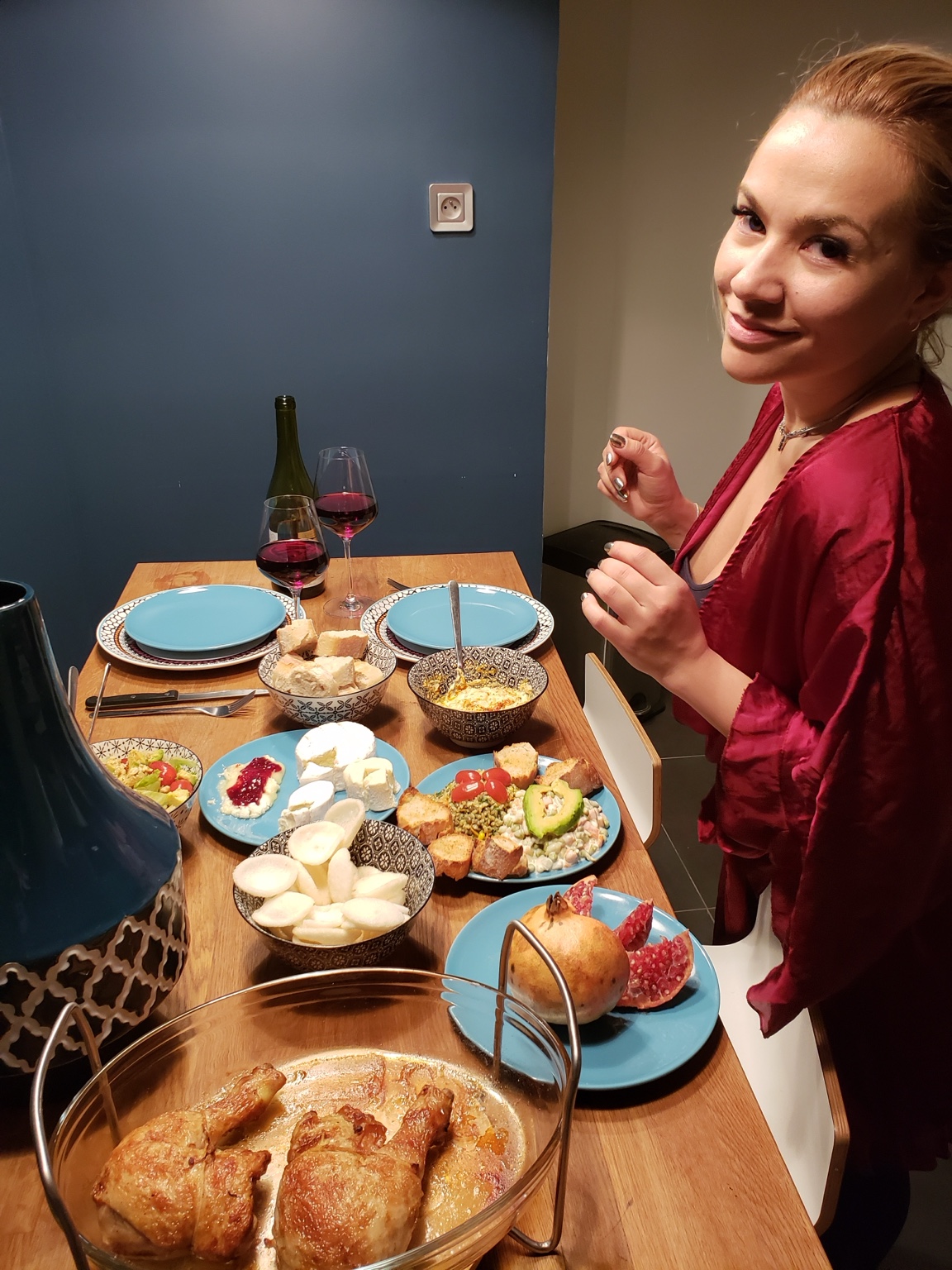 Cena de Año Nuevo en Rue des Poissonniers, París
